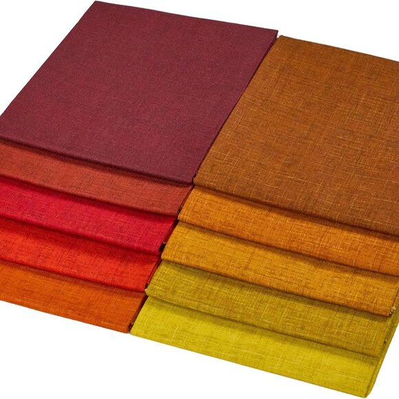 Autumn Hues 10pcs Cotton Quilting Fat Quarters Bundle - Medium Weight, Assorted - Picture 3 of 6